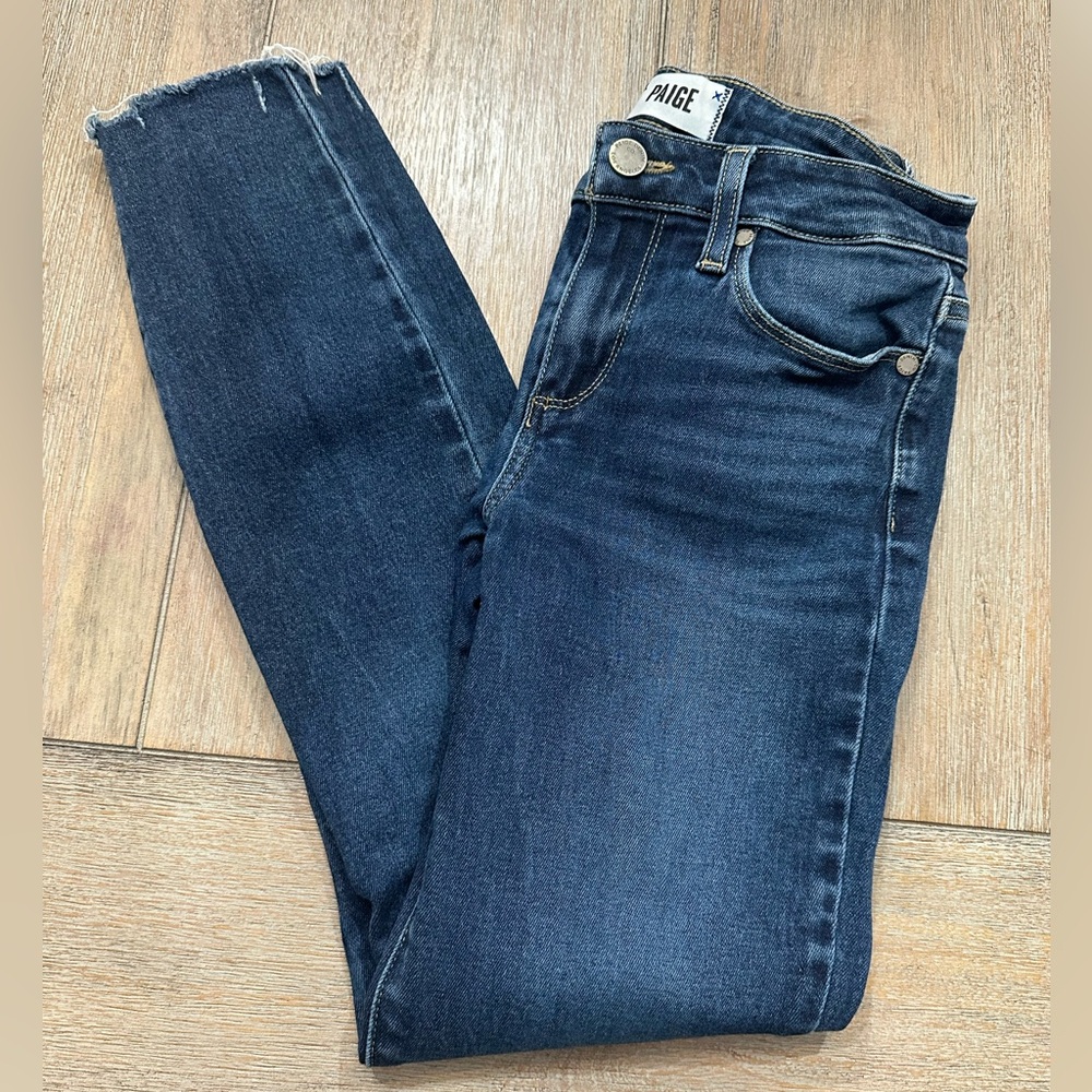 Paige Women's Verdugo Ankle Darton Distressed Skinny Jeans | Size 26